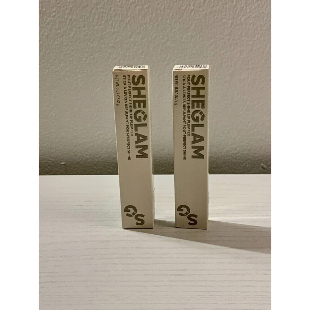 2X SHEGLAM PoutPerfect Shine LIP PLUMPER Makin Me Blush SEALED NEW Set 2